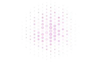 Açık Pembe, diskli sarı vektör dokusu. Renkli su damlaları olan modern soyut çizimler. Güzel web siteleri için desen.