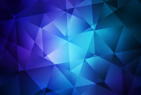 Rosa Oscuro Azul Vector Triángulo Textura Del Mosaico Ilustración Colores — Vector de stock