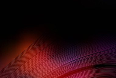 Koyu mavi, kırmızı çizgili vektör şablonu. Eğri şekilli yepyeni renkli bir tasvir. Marka kitabı için şık bir desen.