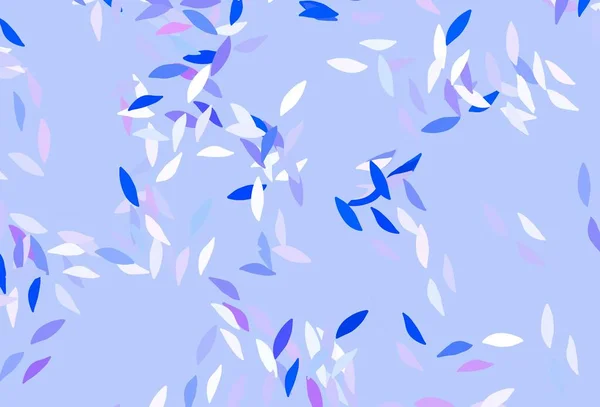 Fond Abstrait Vecteur Bleu Clair Avec Des Feuilles Illustration Abstraite — Image vectorielle