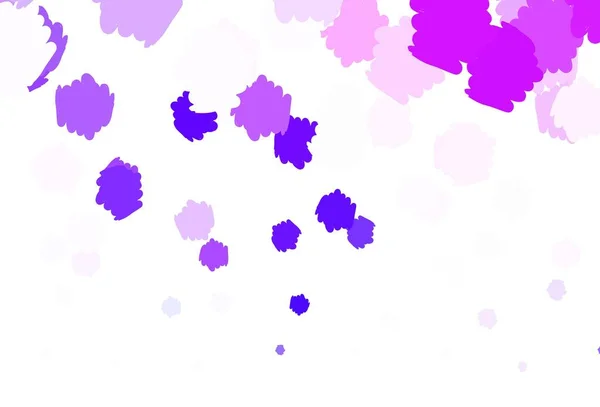 Luz Púrpura Patrón Vectorial Rosa Con Formas Aleatorias Ilustración Con — Vector de stock