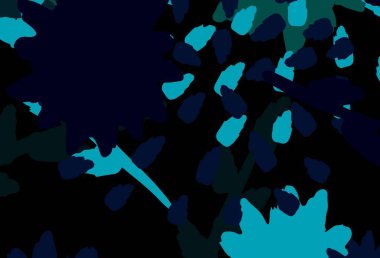 Koyu mavi, kaotik şekilli kırmızı vektör şablonu. Soyut tarzda rengarenk gradyan şekilleri olan bir resim. Duvar kağıtları için zarif tasarım.