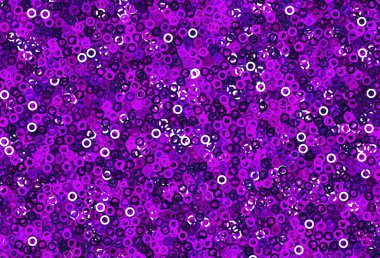 Dairesel açık mor vektör şablonu. Doğa tarzında bulanık halkaları olan güzel renkli çizimler. Fütürist reklamlar ve kitapçıklar için şablon.