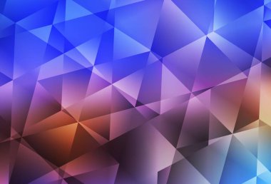 Açık mavi, sarı vektör eğimli üçgen desen. Soyut ve üçgenli renkli çizimler. İş tasarımınız için yepyeni bir tarz.