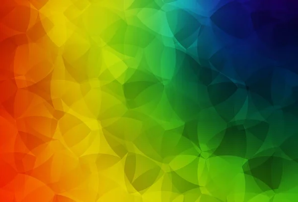 Dark Multicolor Vector Polygonal Background Sample Polygonal Shapes Template Cell — Stock Vector