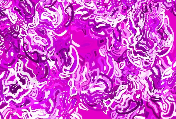 Light Purple Pink Vector Backdrop Memphis Shapes Σύγχρονη Αφηρημένη Απεικόνιση — Διανυσματικό Αρχείο