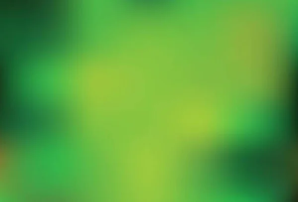 Verde Claro Vetor Amarelo Abstrato Fundo Embaçado Ilustração Colorida Brilhante — Vetor de Stock