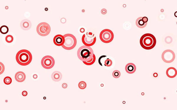 Light Pink Red Vector Background Spots Blurred Bubbles Abstract Background — Stock Vector