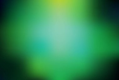 Koyu yeşil vektör bulanık şablon. Gradyan ile modern soyut çizim. İşiniz için yeni tasarım.