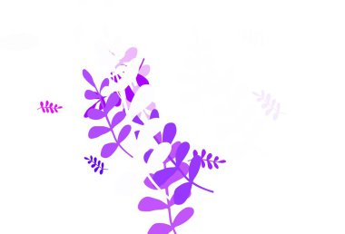 Açık mavi, kırmızı vektör doğal arka plan yapraklı. Hint tarzı yapraklı bulanık dekoratif tasarım. Duvar kağıtları, boyama kitapları için desen.