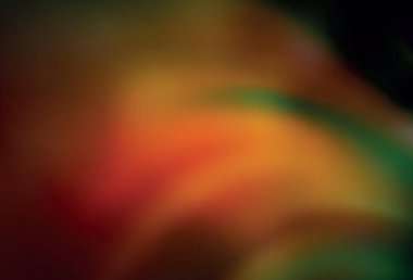 Koyu yeşil, sarı vektör parlak deseni bulanıklaştırdı. Parlak renkli bir illüstrasyon. İşiniz için yepyeni bir tasarım..