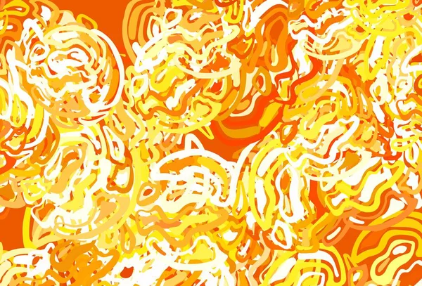 Ανοιχτό Πορτοκαλί Διανυσματικό Μοτίβο Τυχαίες Μορφές Διακοσμητικό Σχέδιο Αφηρημένο Στυλ — Διανυσματικό Αρχείο
