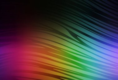 Koyu renkli vektör arkaplanı, çizgili. Çağdaş gradyan soyut çizgileri olan çizimler. Tasarımınız için basit şablon.