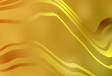 Bükülmüş çizgileri olan koyu sarı vektör dokusu. Eğilimli soyut bir çizim. Posterler ve afişler için iş tasarımı.