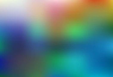 Açık mavi, sarı vektör bulanık desen. Gradyan tasarımlı, soyut, ışıltılı çizimler. Tasarımlar için arka plan.