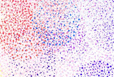 Noktalı ışık çok renkli vektör arkaplanı. Bulanık dekoratif tasarım baloncuklu soyut tarzda. Fütürist reklamlar ve kitapçıklar için şablon.