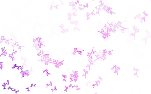 Luz Púrpura Fondo Abstracto Vector Rosa Con Ramas Ilustración Colorida — Vector de stock