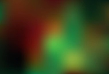 Koyu yeşil, sarı vektör soyut bulanık arkaplan. Soyut ve gradyan renkte renkli çizimler. İşiniz için yeni tasarım.