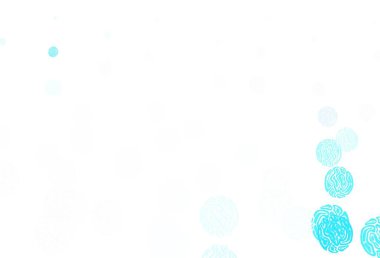 Disklerle hafif BLUE vektör dokusu. Bulanık dekoratif tasarım baloncuklu soyut tarzda. Güzel web siteleri için desen.