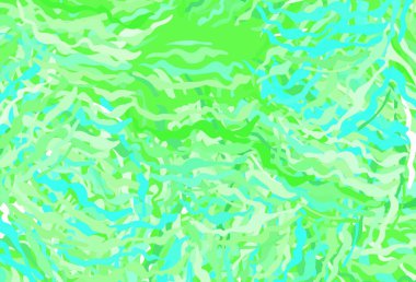 Eğimli çizgileri olan açık yeşil vektör dokusu. Kavisli çizgilerden oluşan parlak bir illüstrasyon. Reklamınız için yepyeni tasarım..