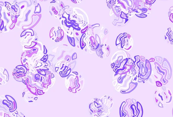 Luz Púrpura Patrón Vectorial Rosa Con Formas Aleatorias Ilustración Abstracta — Vector de stock
