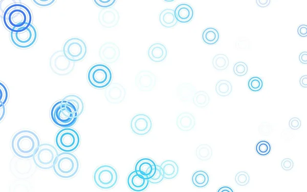 Világos Kék Vektor Háttér Buborékok Absztrakt Illusztráció Színes Buborékok Természet — Stock Vector