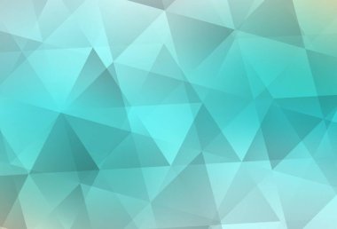 Açık yeşil vektör soyut mozaik desen. Gradyanı olan üçgen geometrik örnek. Dizaynınız için üçgen desen.