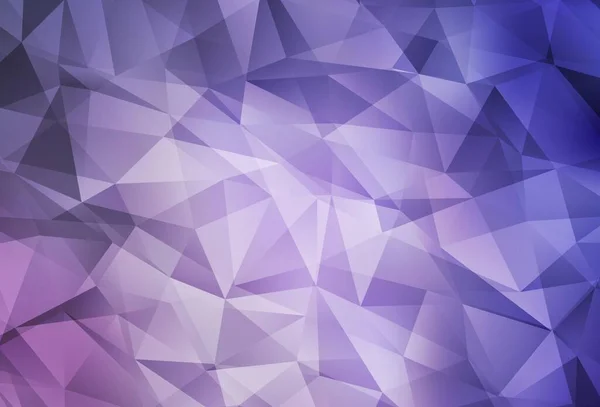 Vecteur Violet Clair Low Poly Layout Illustration Géométrique Créative Style — Image vectorielle