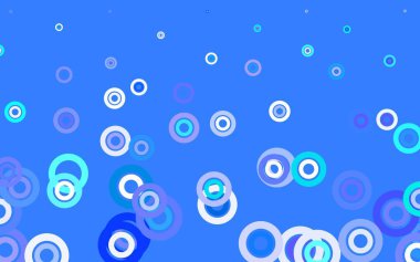 Açık mavi, diskli yeşil vektör dokusu. Doğa tarzında renkli baloncuklu soyut illüstrasyon. Fütürist reklamlar ve kitapçıklar için şablon.