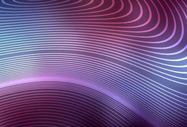 Koyu mor çizgili vektör arkaplan. Eğri şekilli yepyeni renkli bir tasvir. Tasarımınız için desen.