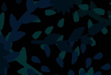 Açık mavi, rastgele şekilli yeşil vektör deseni. Renkli rastgele şekillerle modern soyut illüstrasyon. Duvar kağıtları için zarif tasarım.