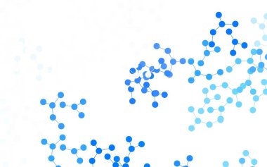Yapay zeka yapısına sahip açık mor vektör şablonu. Parlak renkli bir illüstrasyon ve yapay zekanın gerçek yapısı. Siber yeniliklerin tasviri için tasarım.