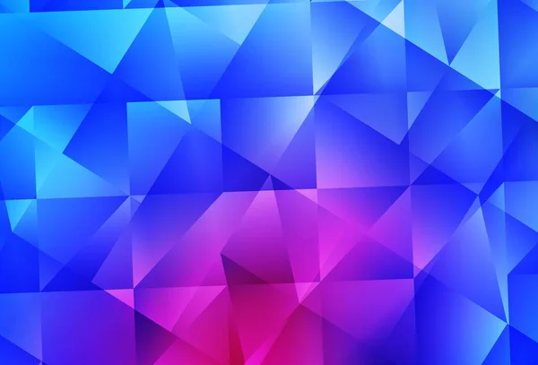 Светло Розовый Синий Вектор Фоне Низких Полюсов Образец Многоугольной Формы — стоковый вектор
