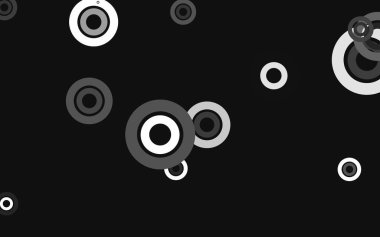 Küreli hafif gri vektör deseni. Bulanık yağmur damlaları olan soyut bir çizim. Güzel web siteleri için desen.