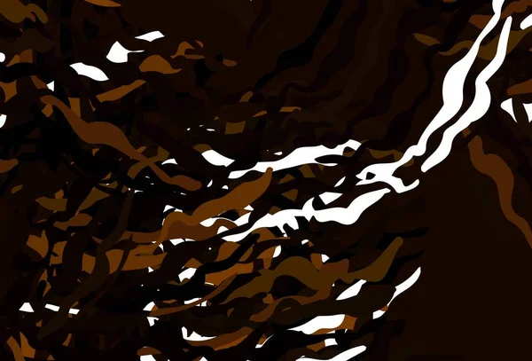Темно Коричневый Векторный Фон Мокрыми Линиями Элегантная Яркая Иллюстрация Градиентными — стоковый вектор