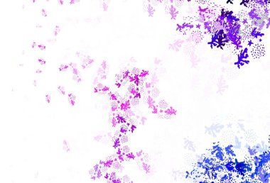 Soyut şekilli açık pembe vektör arkaplanı. Rastgele şekillerle soyut tarzda dekoratif tasarım. İşiniz için en iyi akıllı tasarım.