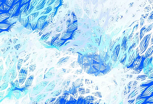 Texture Vectorielle Bleu Clair Avec Lignes Courbées Illustration Colorée Brillante — Image vectorielle