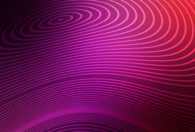 Koyu mor, eğri çizgileri olan pembe vektör arkaplan. Renkli çizgileri ve şekilleri olan bir örnek. Web siteniz için soyut tasarım.