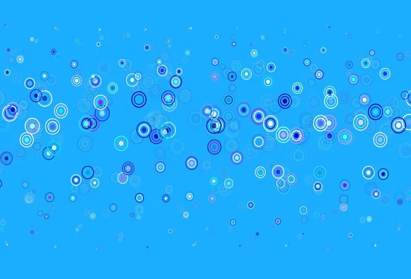 Light Pink Blue Vector Pattern Spheres Abstract Illustration Colored Bubbles — Stock Vector