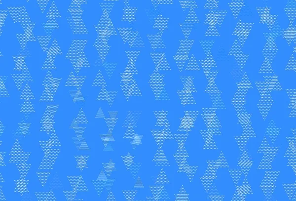 Luz Azul Fundo Vetorial Com Triângulos Ilustração Com Conjunto Triângulos —  Vetores de Stock