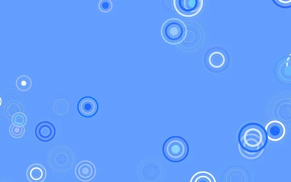 Modèle Vectoriel Bleu Clair Avec Cercles Design Décoratif Flou Dans — Image vectorielle