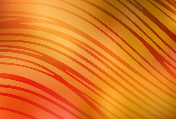 Шаблон Светло Оранжевого Вектора Кривыми Линиями Элегантная Яркая Иллюстрация Градиентными — стоковый вектор
