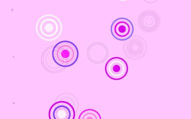 Açık mavi, daireli kırmızı vektör şablonu. Doğa tarzında renkli baloncuklu soyut illüstrasyon. Duvar kağıtlarının dokusu için desen.