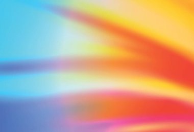 Açık mavi, sarı vektör bulanık desen. Renkli soyut çizimler ve gradyan. Marka kitabınız için yeni biçim tasarımı.