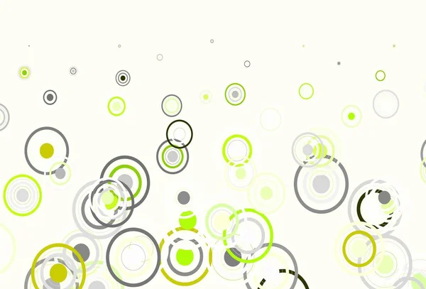 Light Green Vector Template Circles Lines Illustration Set Shining Colorful — Stock Vector