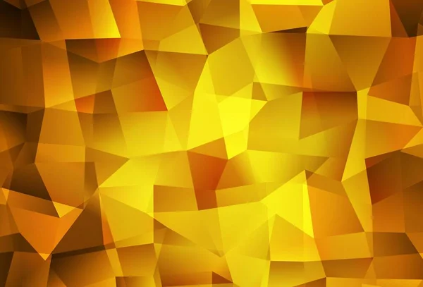 Dark Orange Вектор Абстрактный Мозаичный Фон Геометрическая Иллюстрация Стиле Оригами — стоковый вектор
