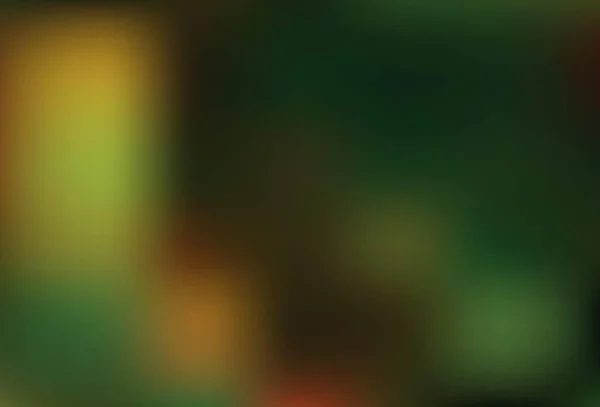 Темно Зеленый Желтый Вектор Размытый Фон Творческая Иллюстрация Полутоновом Стиле — стоковый вектор
