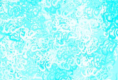 Açık mavi, rastgele şekilli yeşil vektör deseni. Soyut tarzda rengarenk gradyan şekilleri olan bir resim. Duvar kağıtları için zarif tasarım.