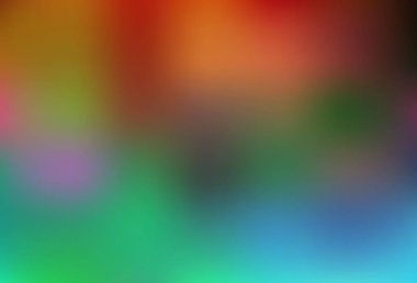 Açık yeşil, kırmızı vektör soyut bulanık arkaplan. Gradyan ile modern soyut çizim. İş tasarımınız için yeni biçim.