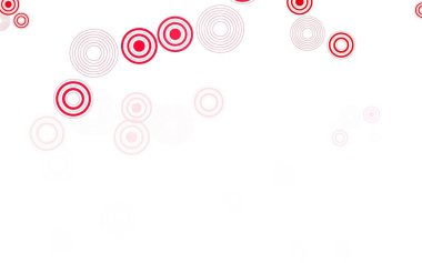 Açık Pembe, baloncuklu kırmızı vektör arka planı. Bulanık yağmur damlaları olan soyut bir çizim. Güzel web siteleri için desen.